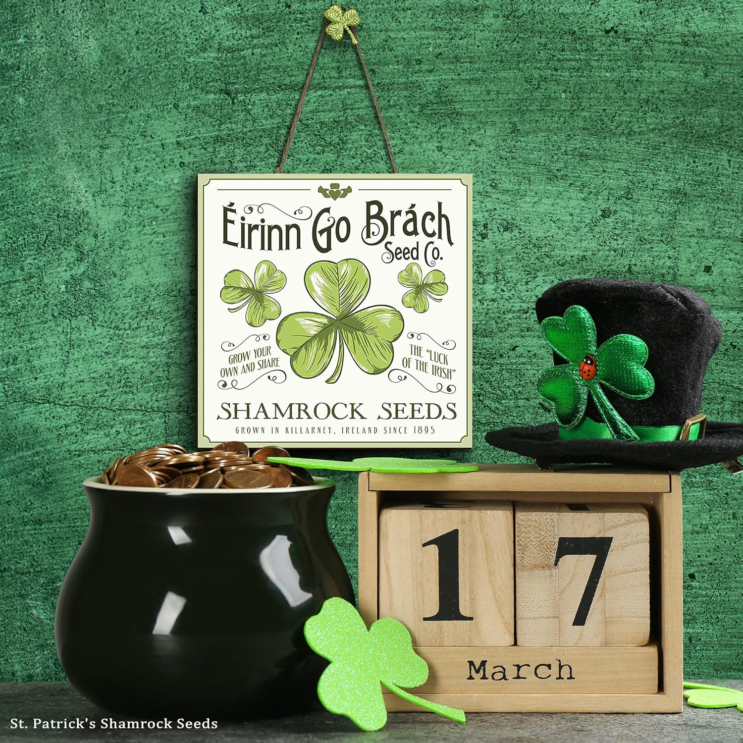 Twisted R Design St Patricks Day Wall Sign 5x5